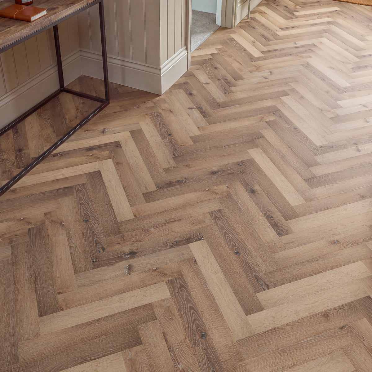 One More Herringbone Glue Down LVT