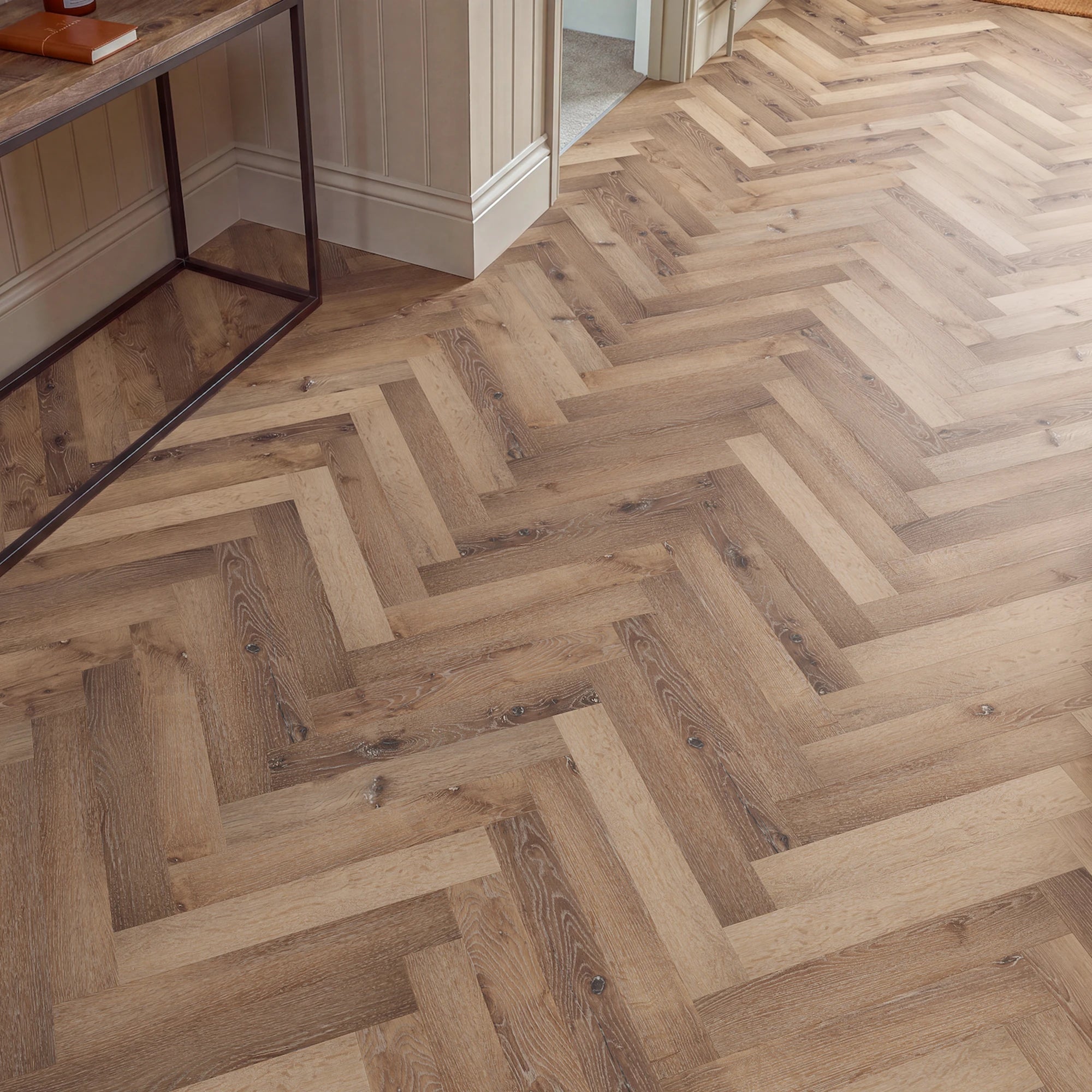 One More Herringbone Glue Down LVT