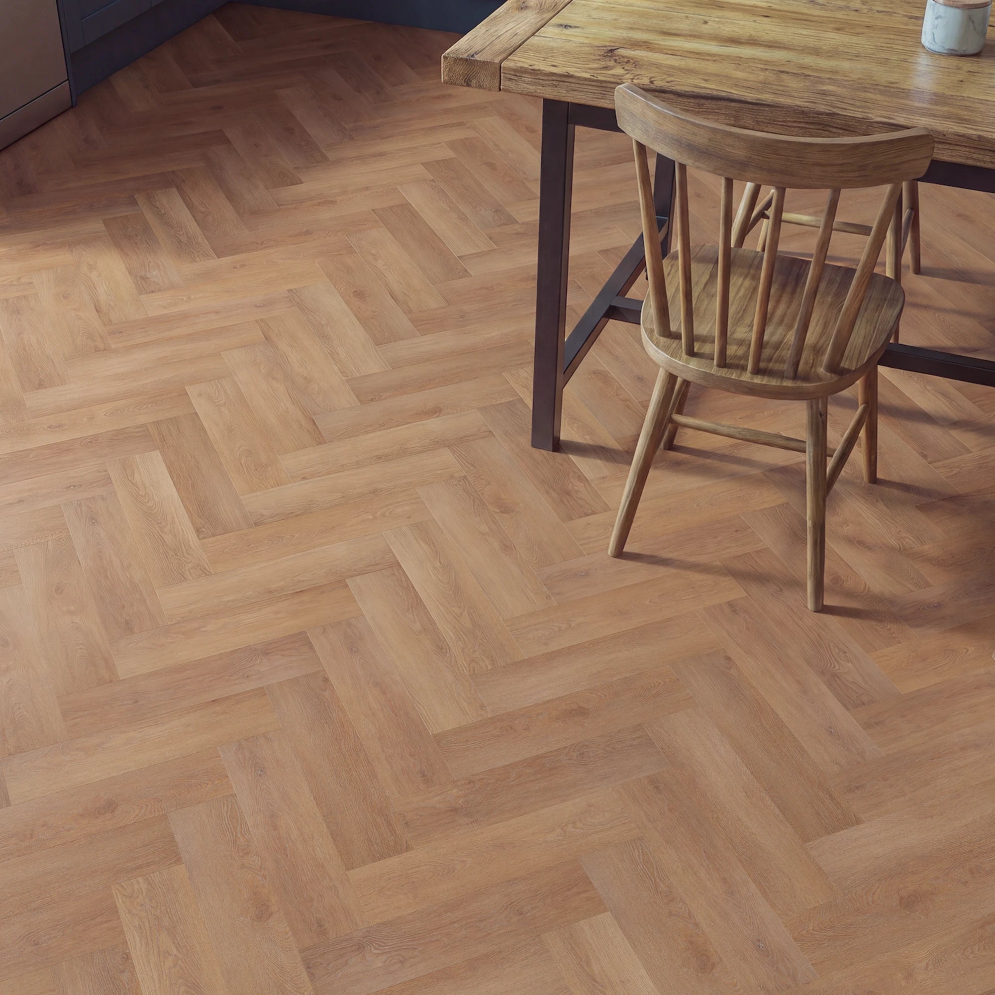 Fireside Chat Herringbone Glue Down LVT