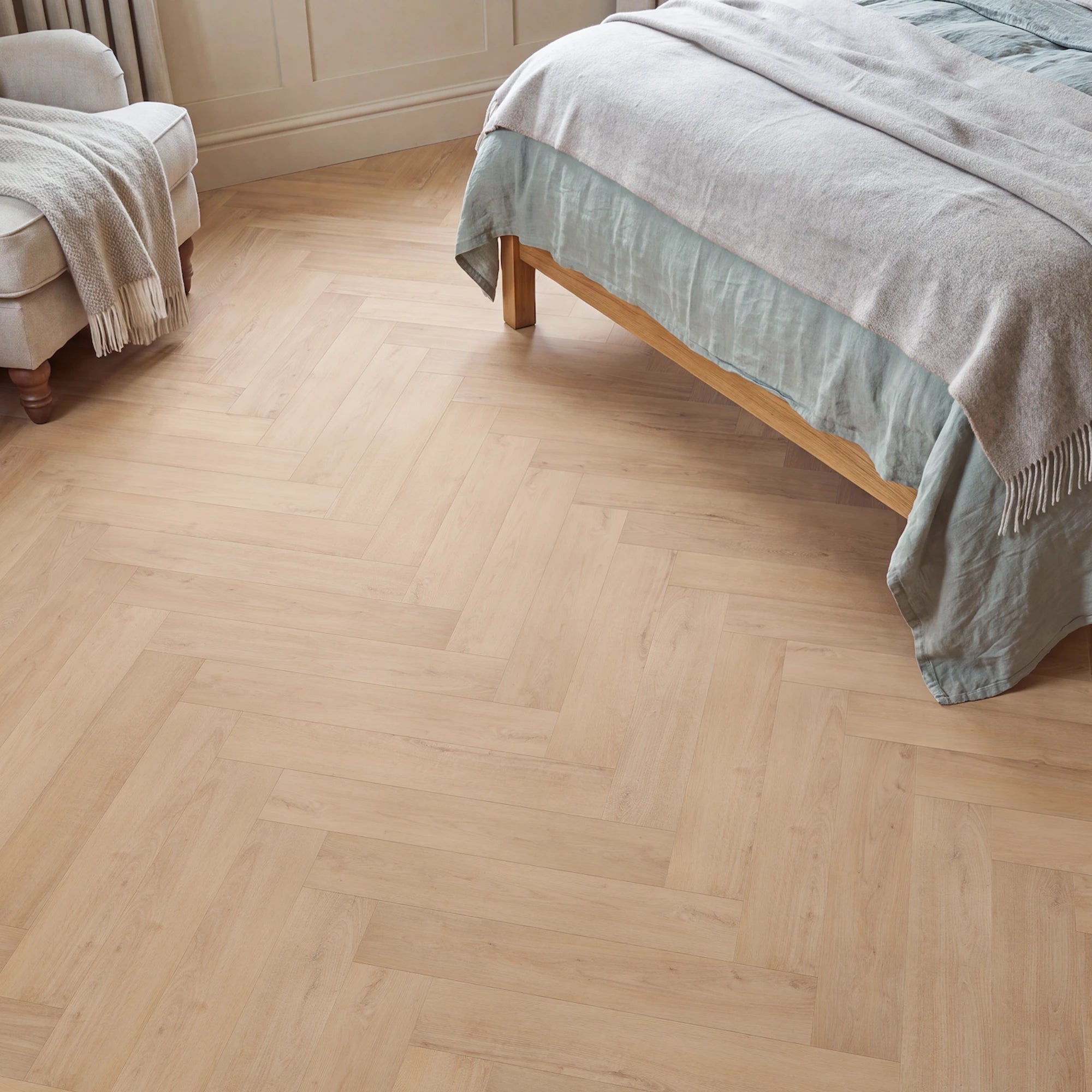 Just Us Herringbone Glue Down LVT