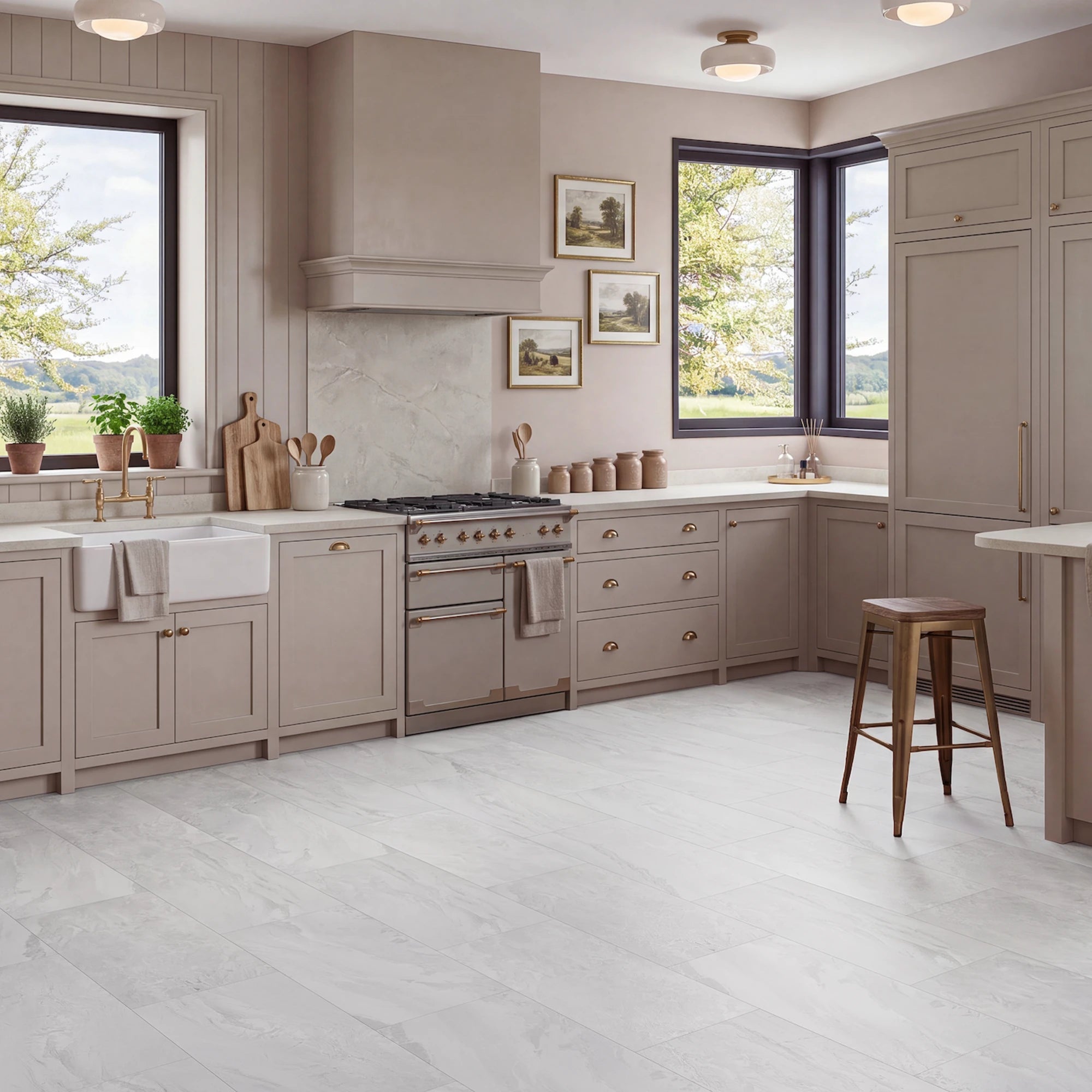 Cloud Nine Tile Glue Down LVT