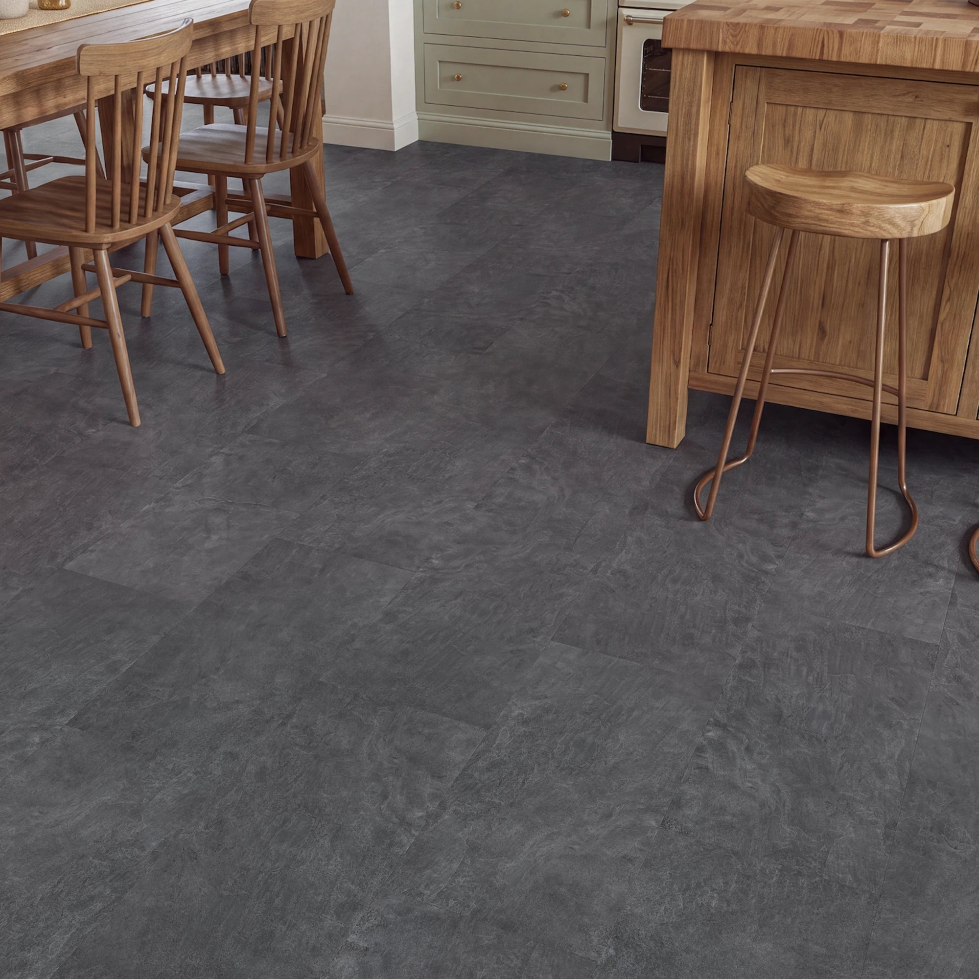 Midnight Tile Glue Down LVT