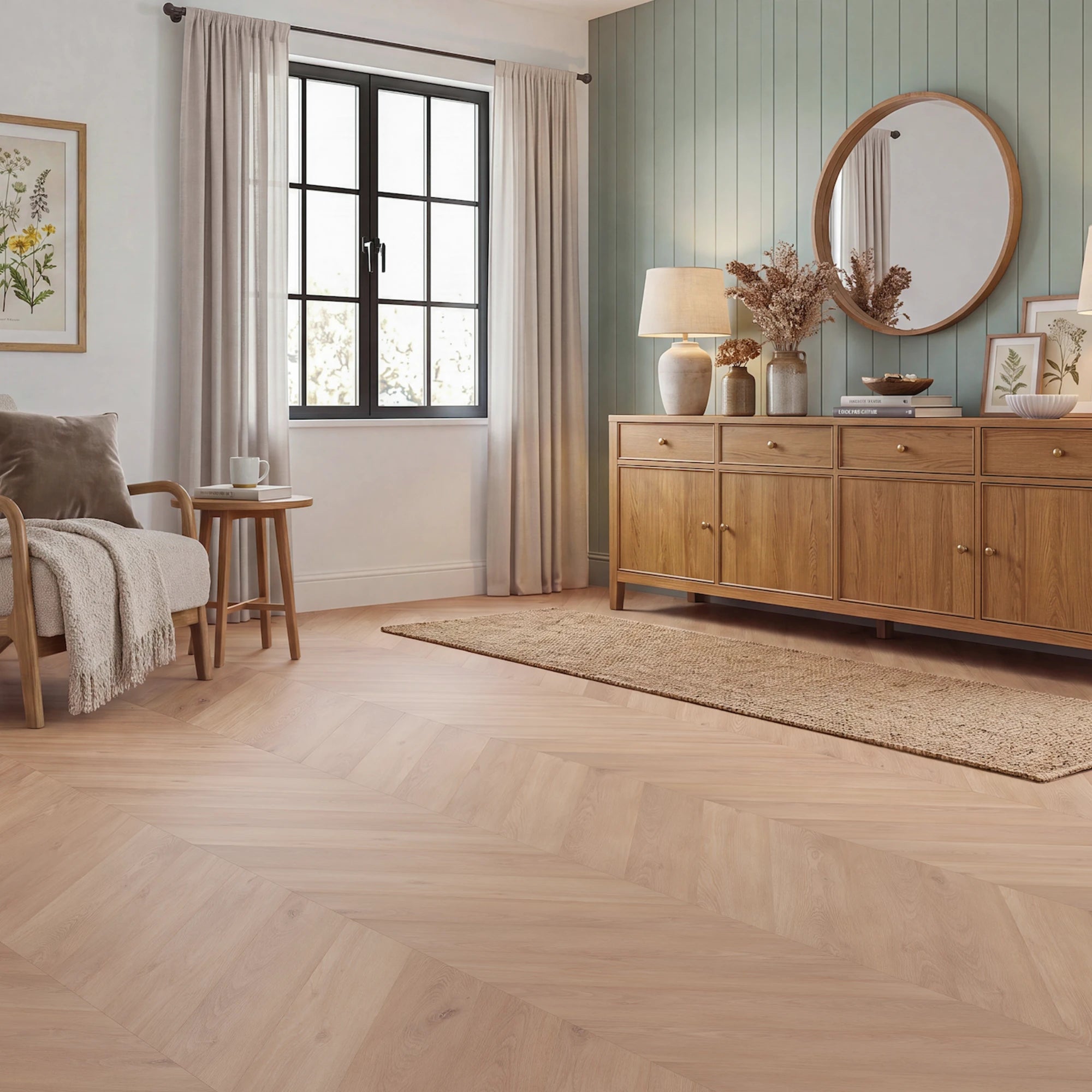 Summer Nights Chevron Glue Down LVT