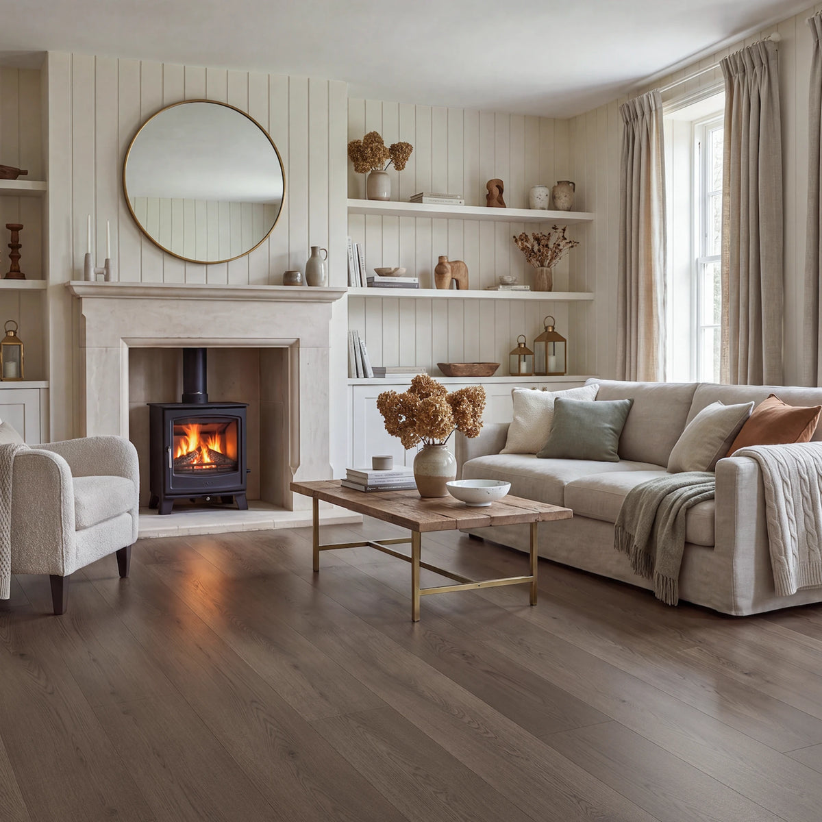Quiet Time Straight Glue Down LVT