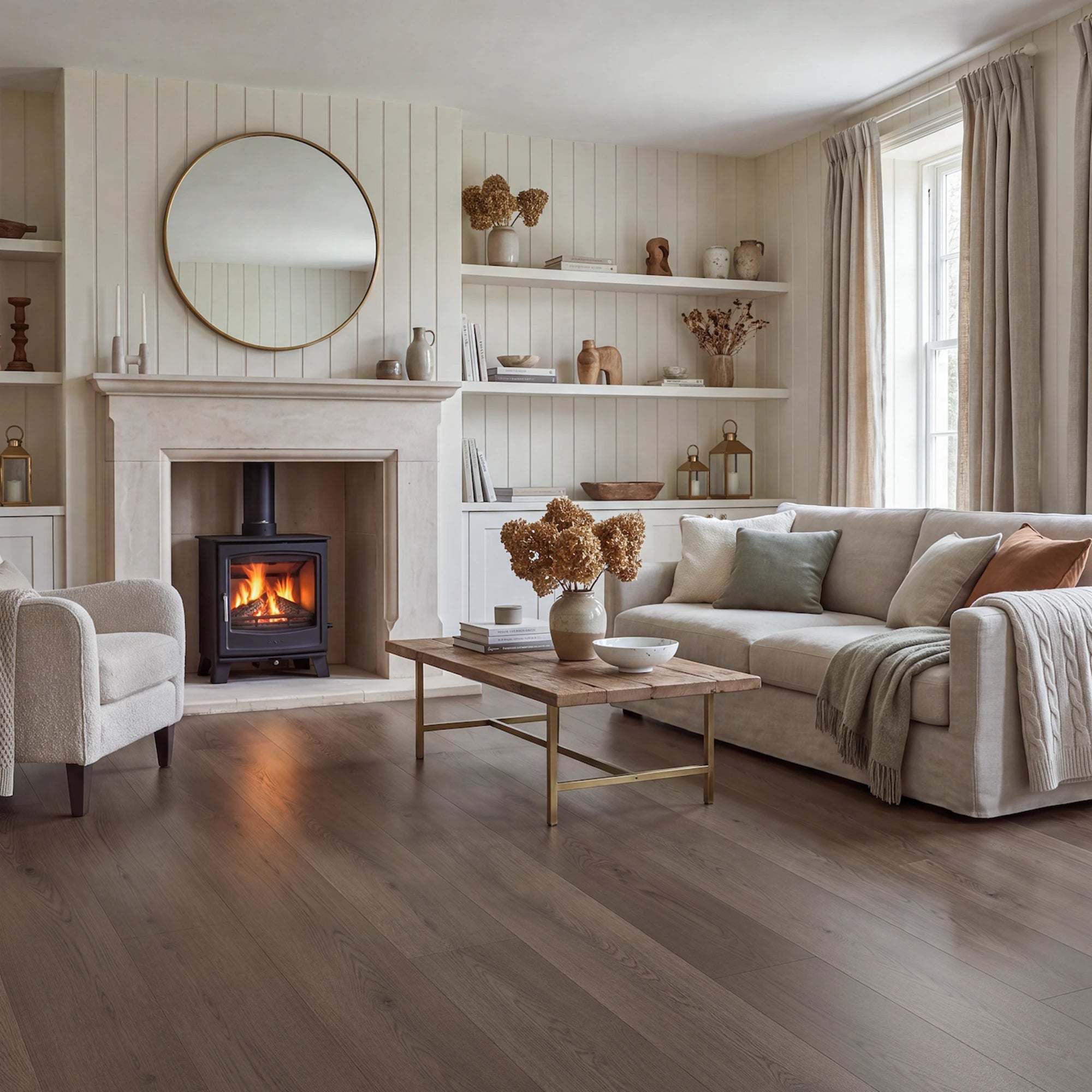 Quiet Time Straight Glue Down LVT