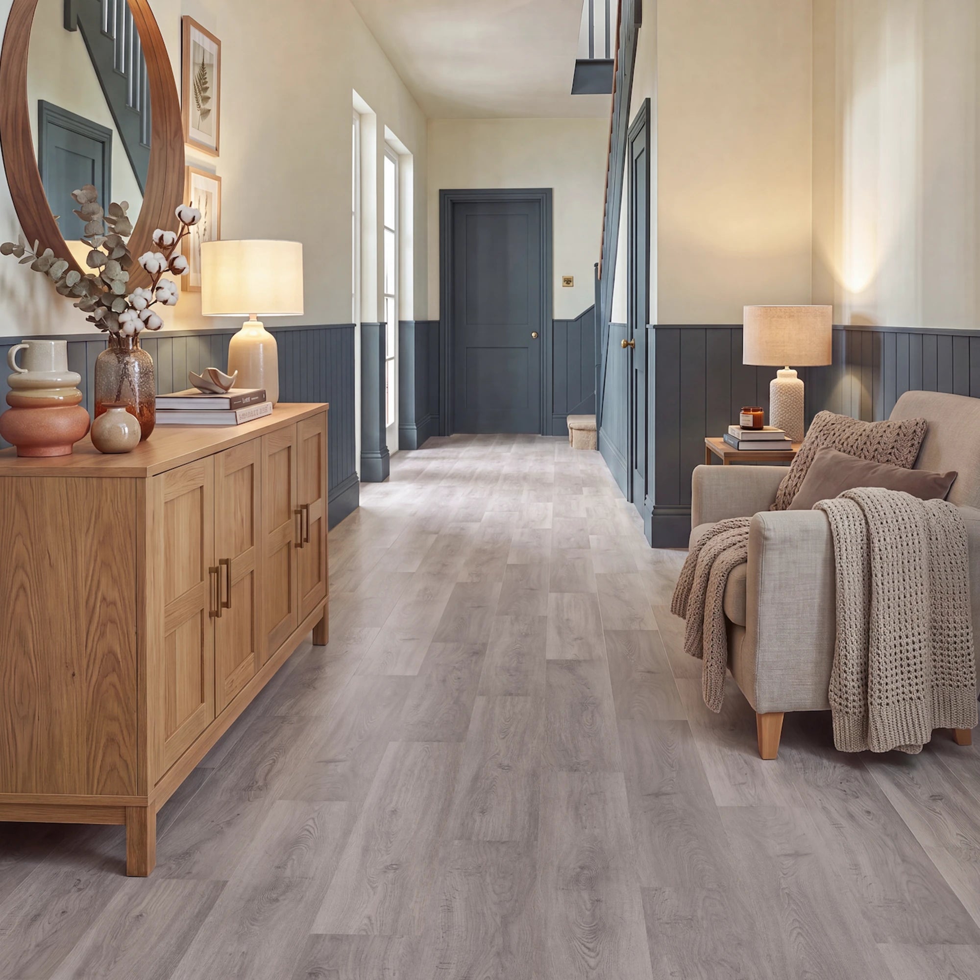 Sunday Papers Straight Glue Down LVT