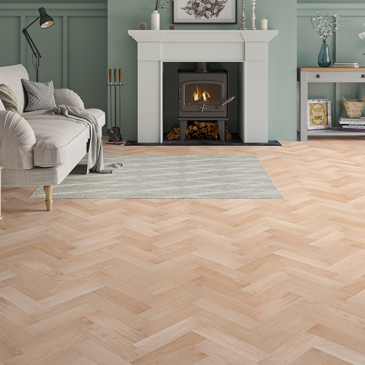 Orchid Oak Herringbone Engineered