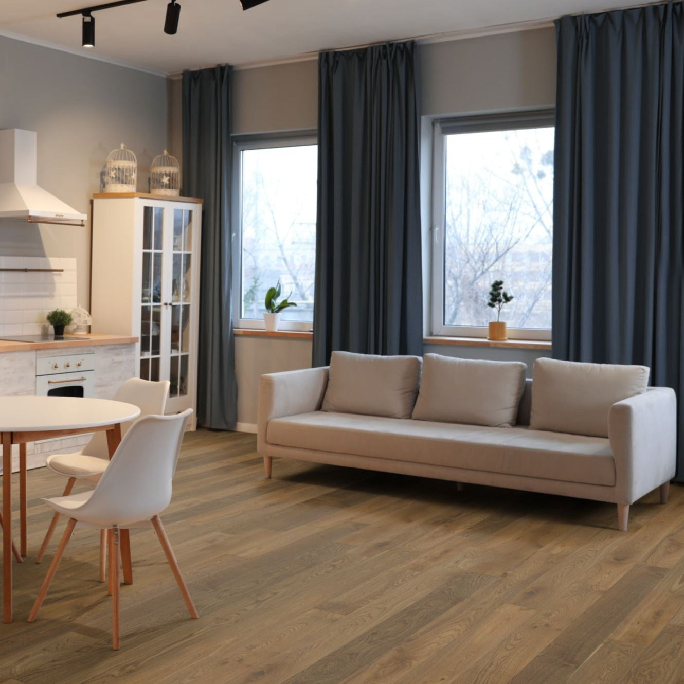 Oak Double Smoked 20/6 x 190mm Straight Engineered