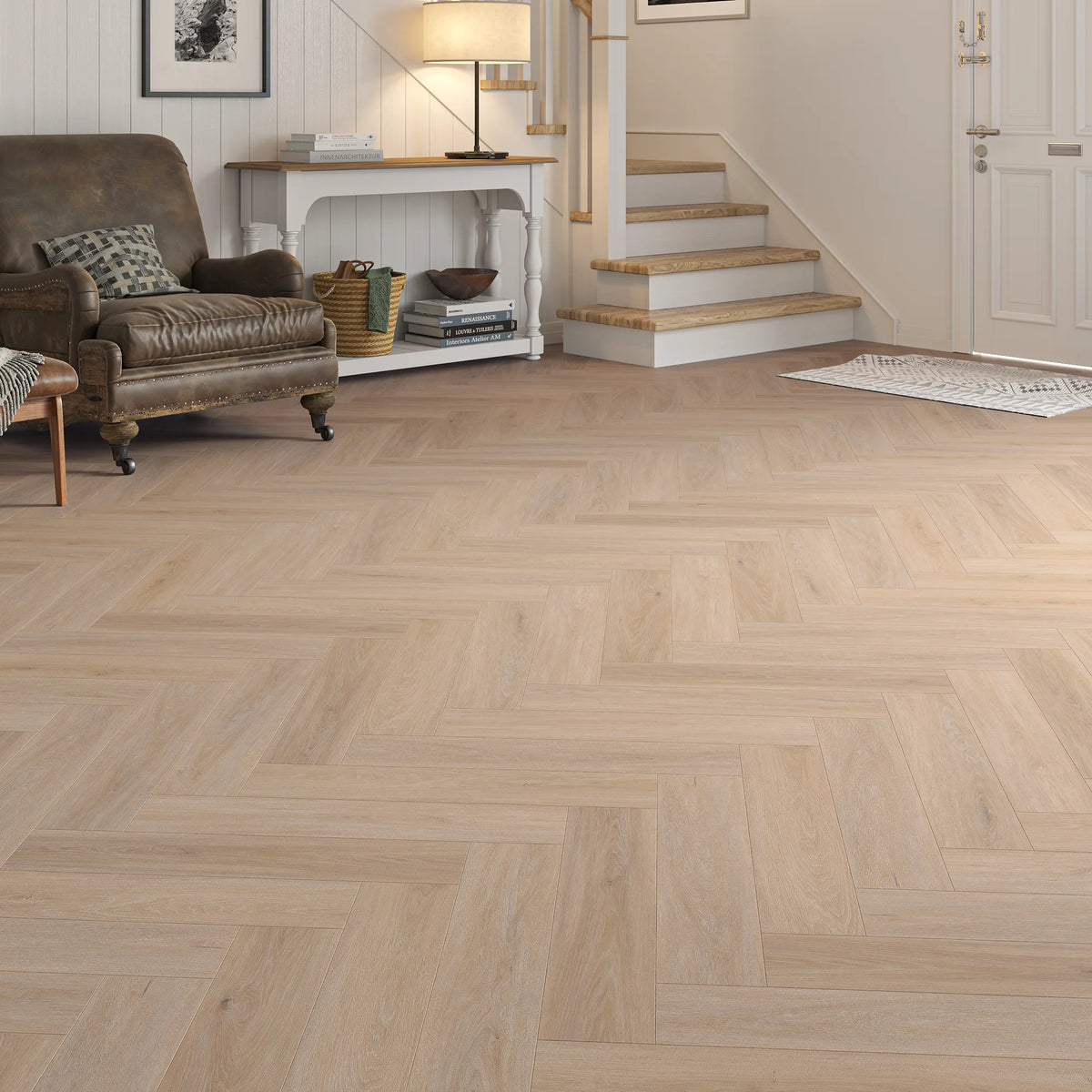 Brompton Oak Herringbone Click Vinyl SPC