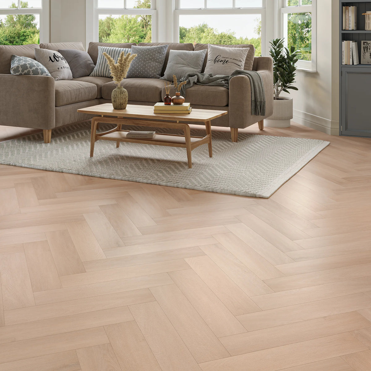 Salcombe Oak Herringbone Click Vinyl SPC