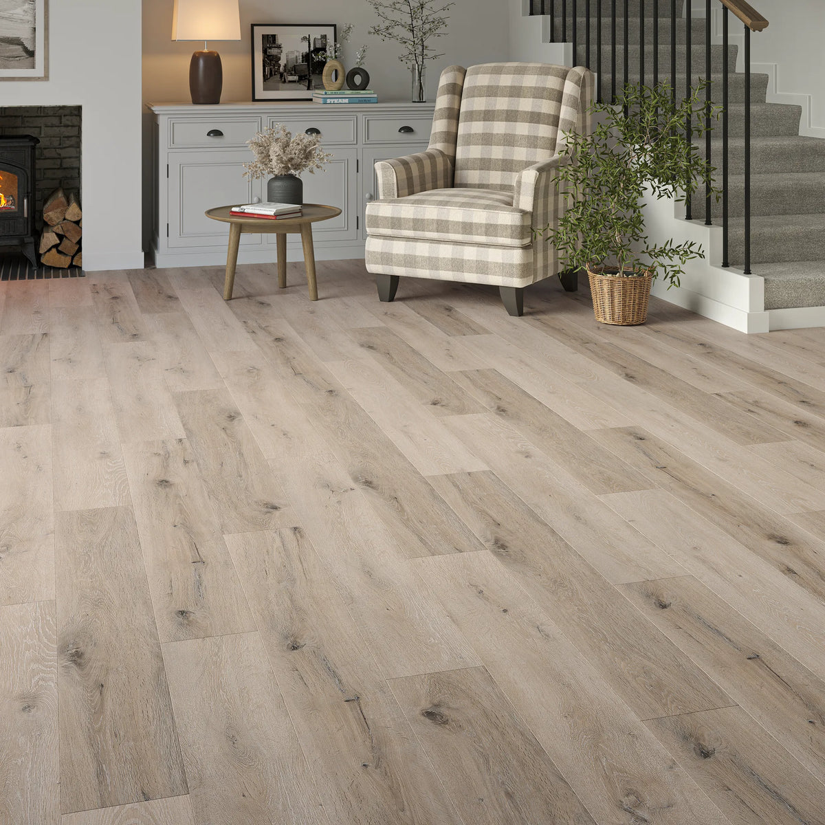 Claremont Oak Straight Click Vinyl SPC