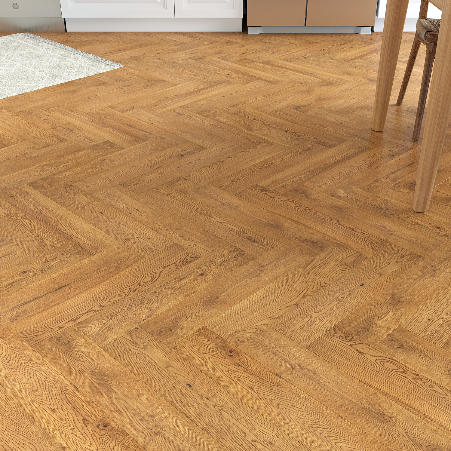 Azalea Oak Herringbone Engineered