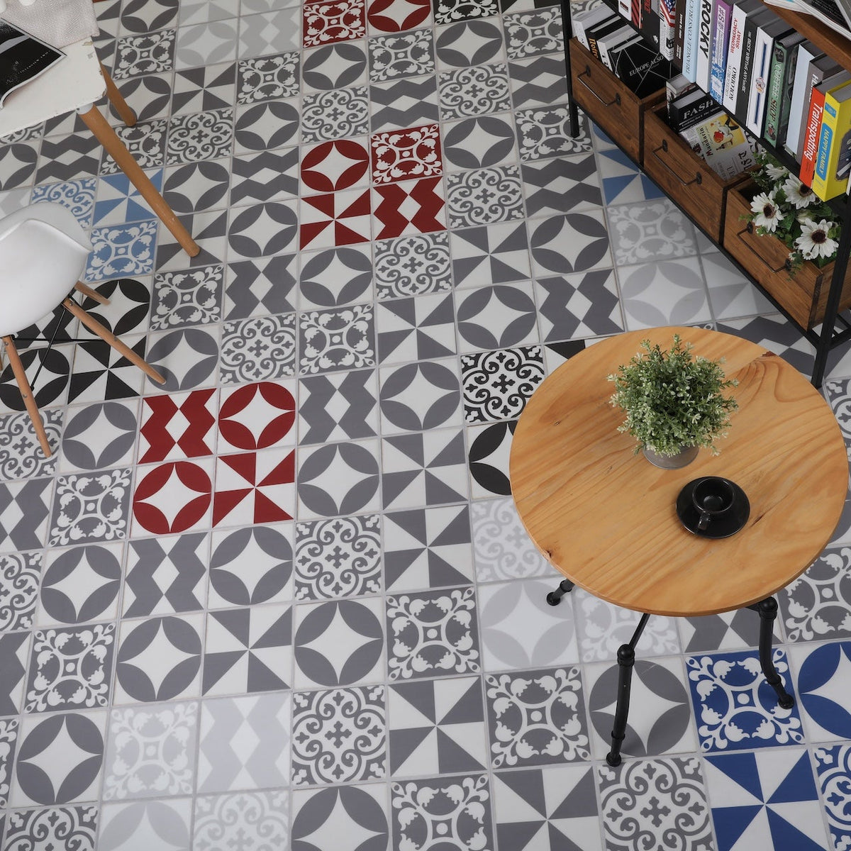 Luna Grey Glue Down LVT