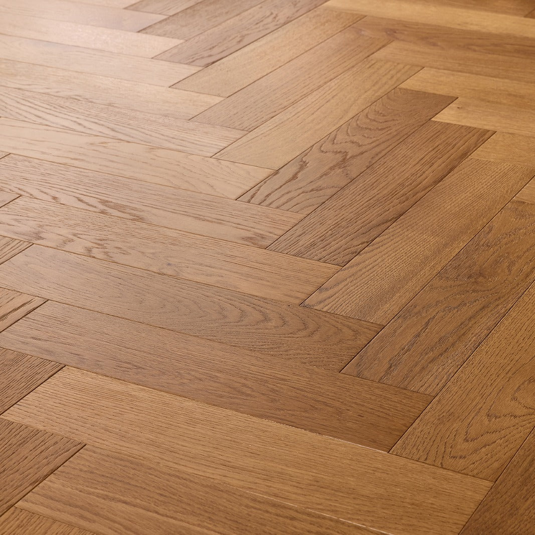 Smokey Oak Herringbone Engineered