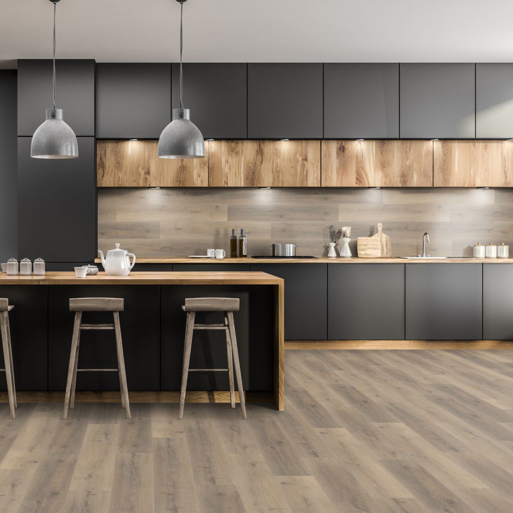 Brooklyn Oak 12mm Straight Laminate - Floor Street