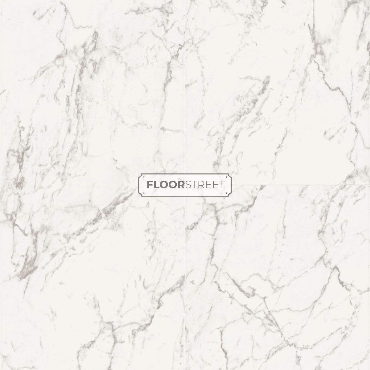 Carrera Marble High Gloss 6mm Tile Effect Waterproof Click Vinyl - Floor Street