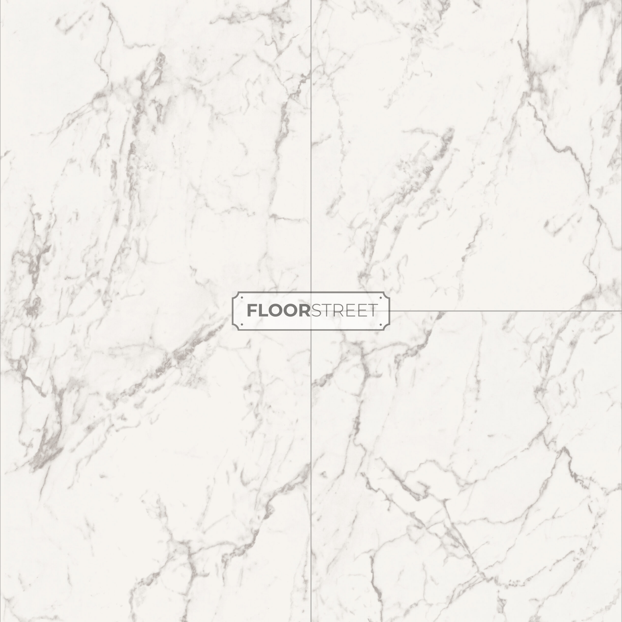 Carrera Marble High Gloss 6mm Tile Effect Waterproof Click Vinyl - Floor Street