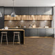 Chocolate Oak 12mm Herringbone Laminate - Floor Street