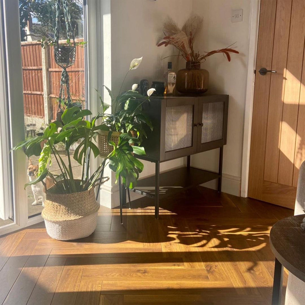 Chocolate Oak 12mm Herringbone Laminate - Floor Street
