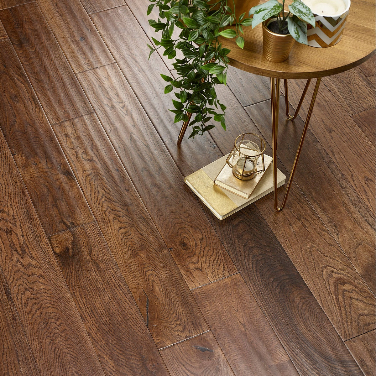 Coffee Oak Hand scrapped UV Lacquered - Floor Street
