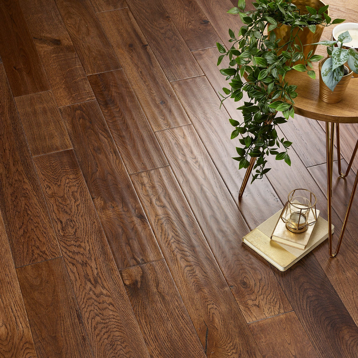 Coffee Oak Hand scrapped UV Lacquered - Floor Street