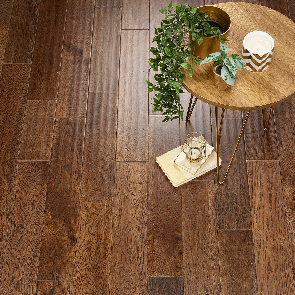 Coffee Oak Hand scrapped UV Lacquered - Floor Street