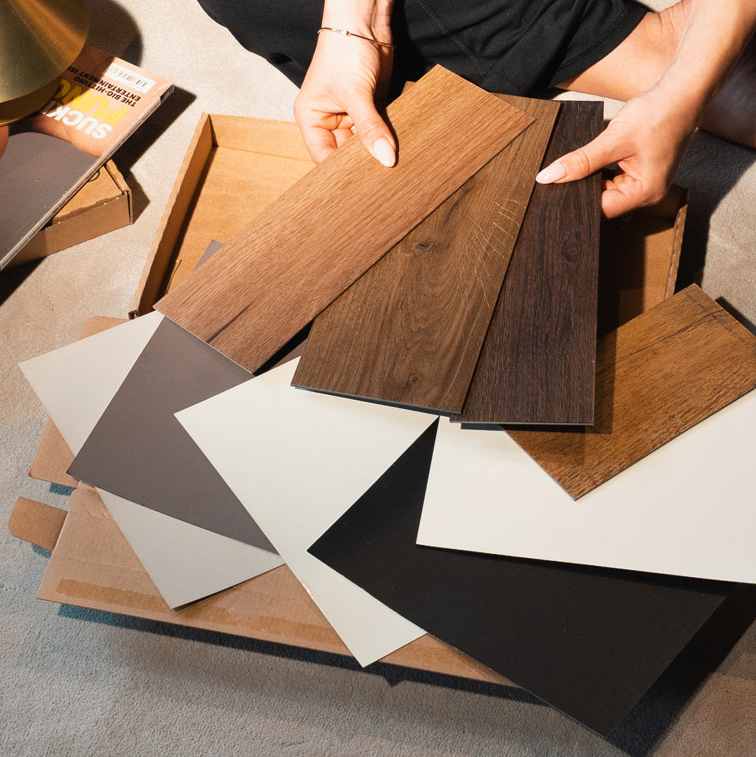 Dark Herringbone LVT Sample Bundle