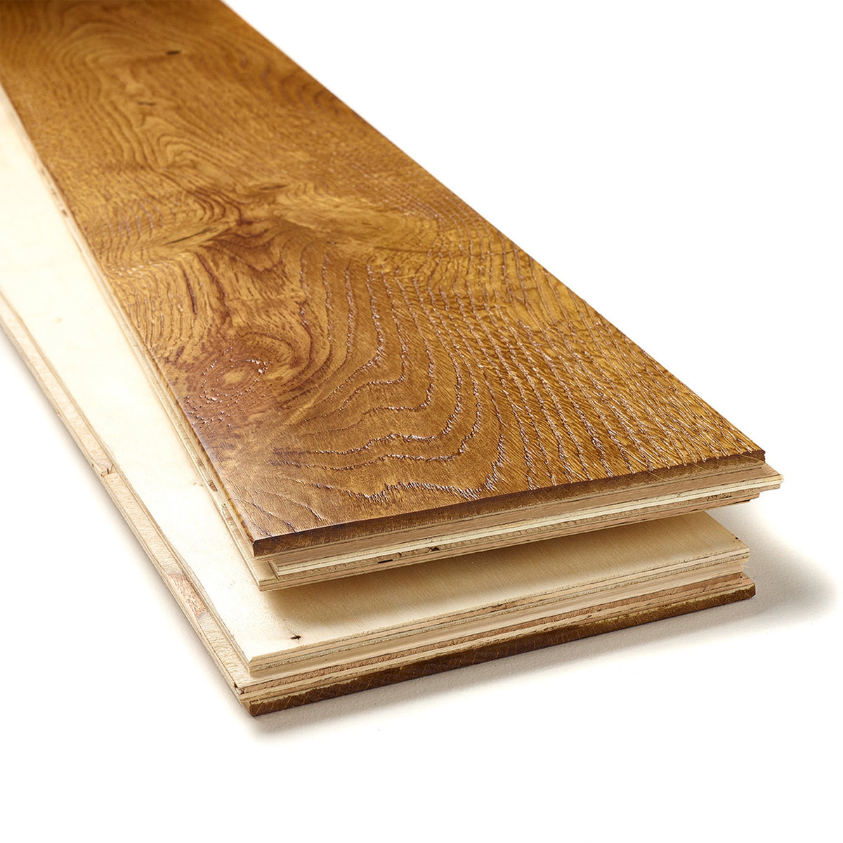 Deep Brushed Handscraped Golden Brushed & Lacquered 20/6 x 180mm Straight Engineered - Floor Street