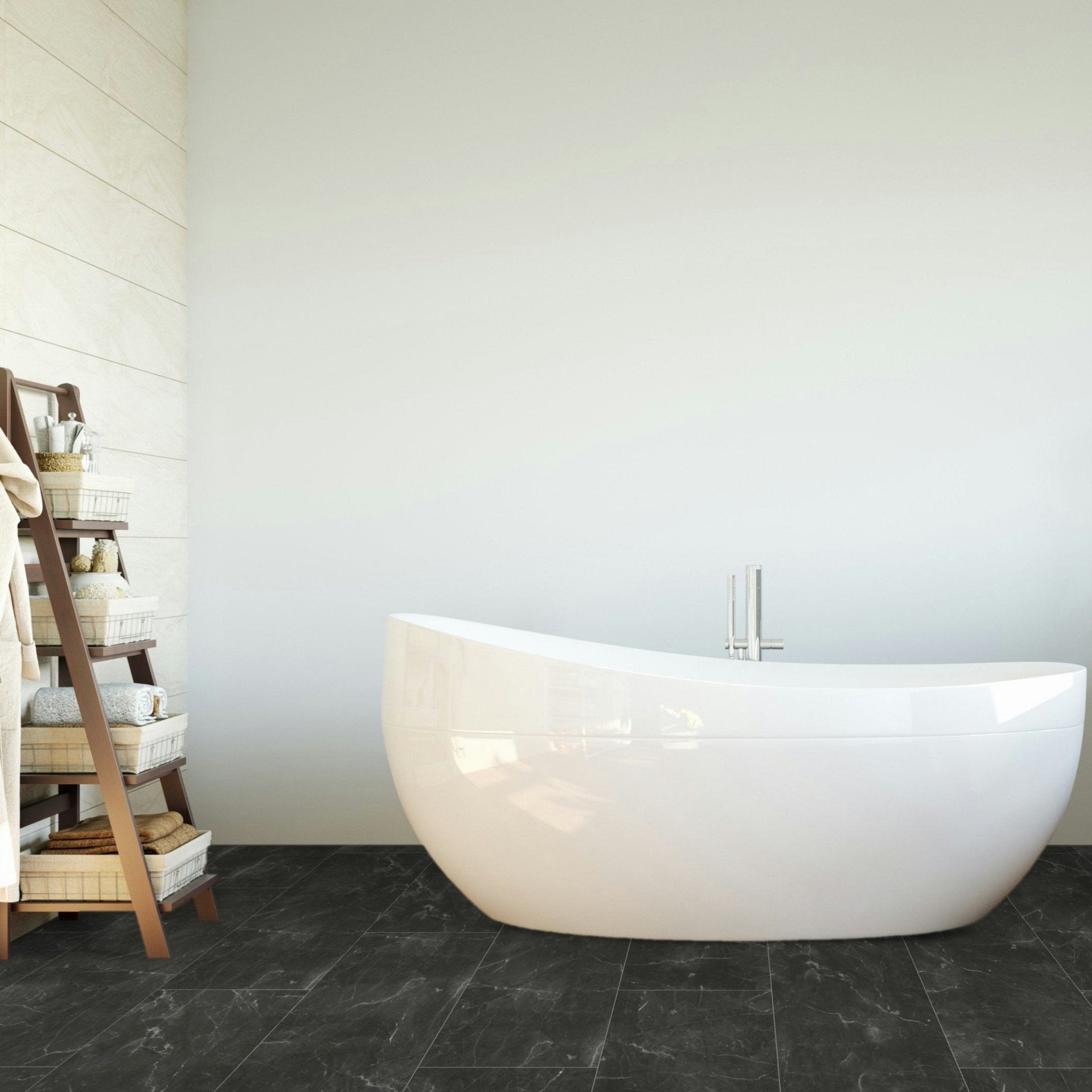 Falquon Stone Botticino Dark Tile Laminate - Floor Street