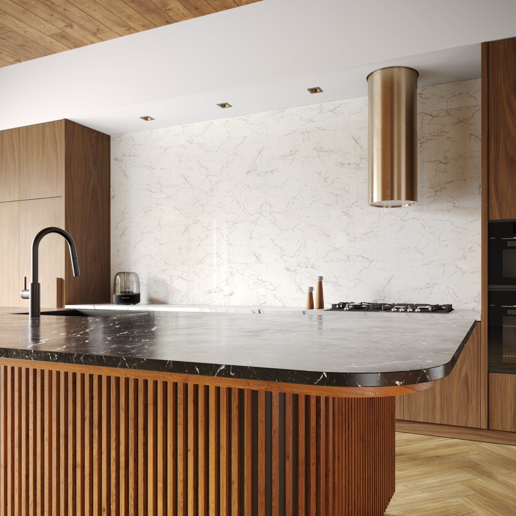 Falquon Stone Carrara Marble Tile Laminate - Floor Street