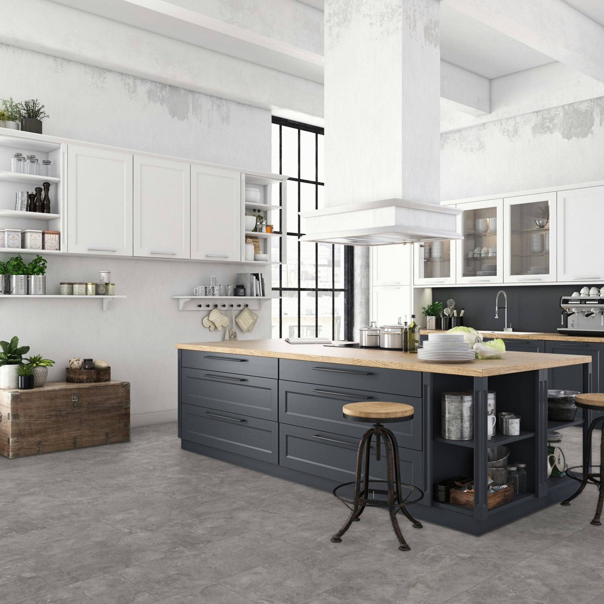 Falquon Stone Martico Grigio Tile Laminate - Floor Street