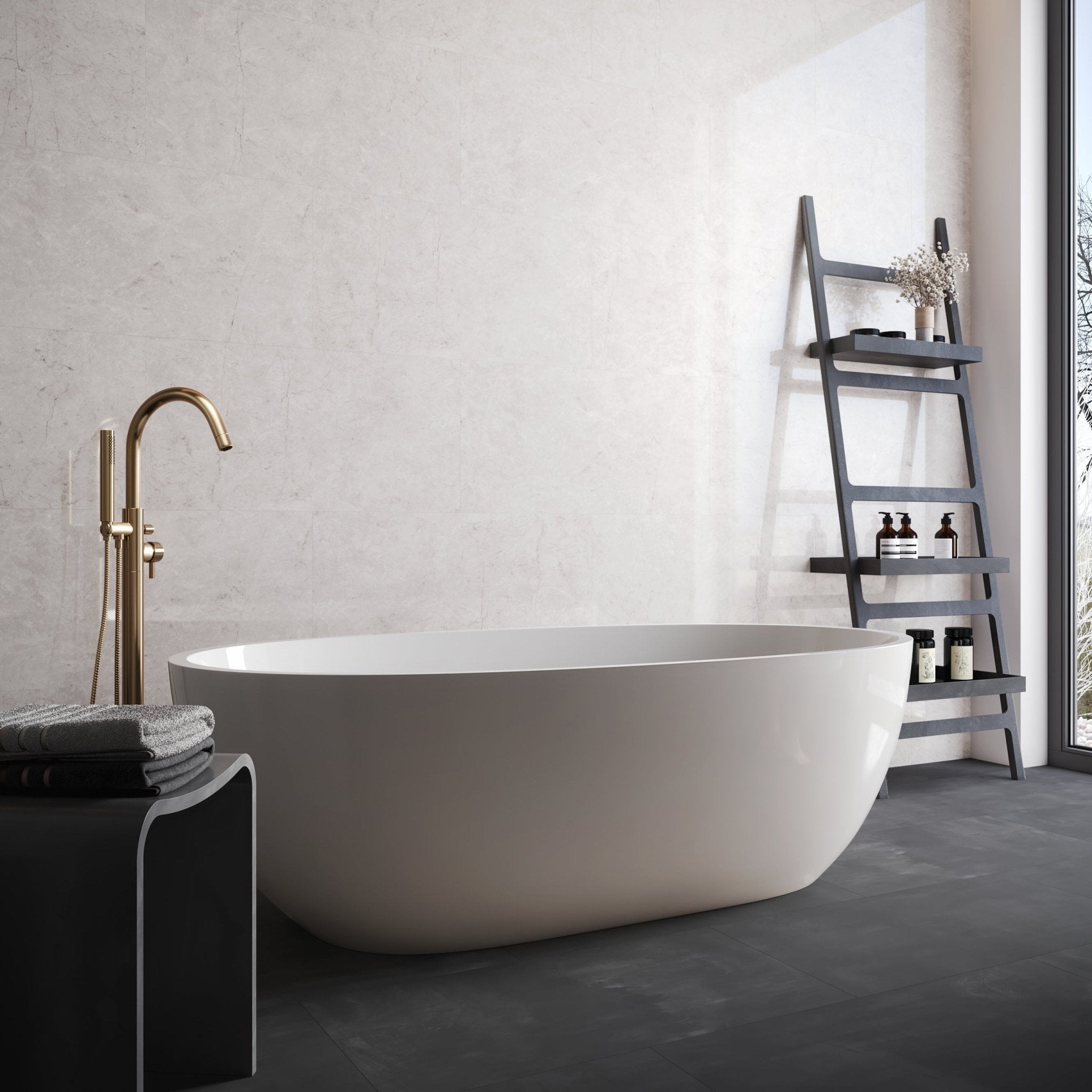 Falquon Stone Toscano Chiaro Tile Laminate - Floor Street