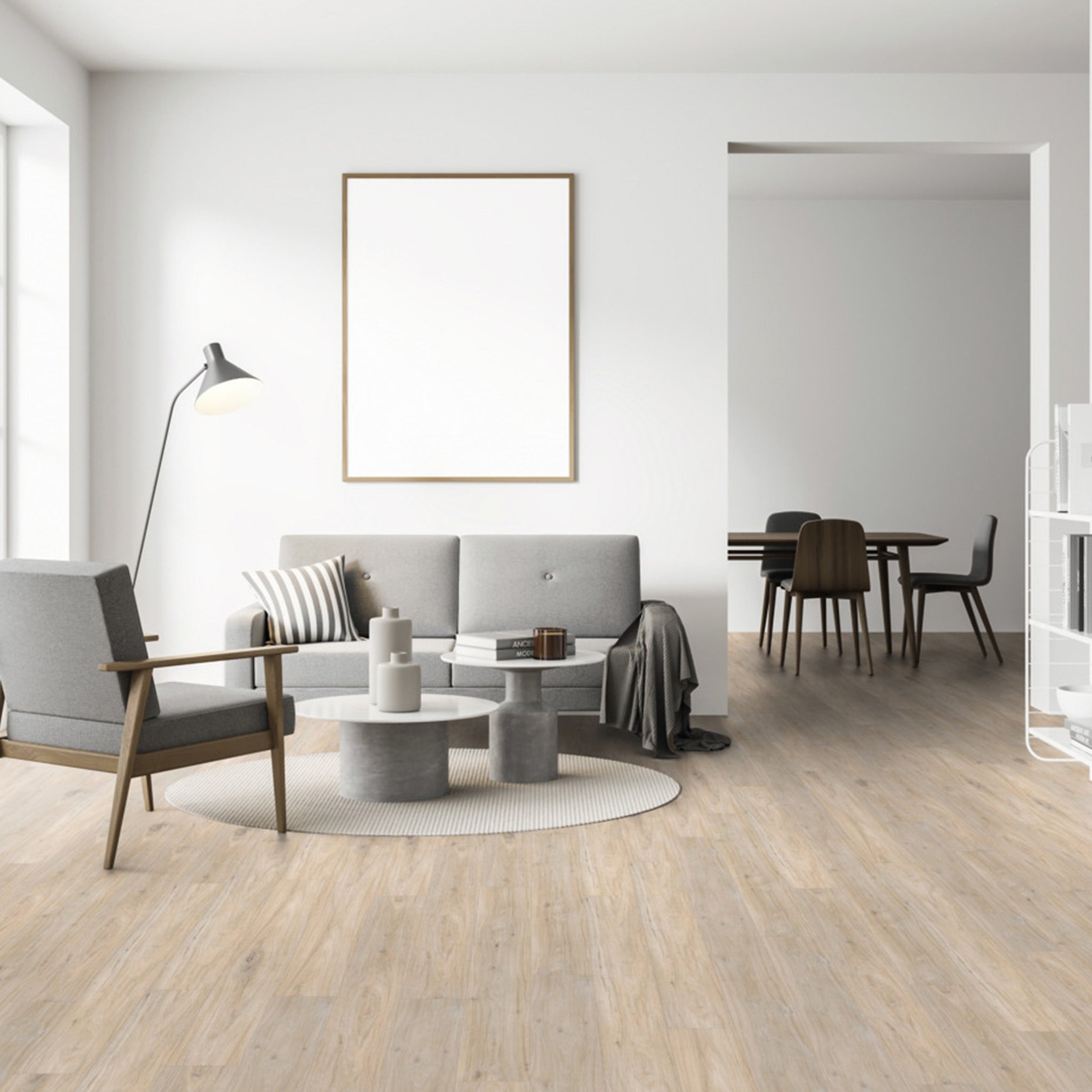 FLOORganic Hickory Scuol Guarda 8.5mm Straight Waterproof Laminate - Floor Street