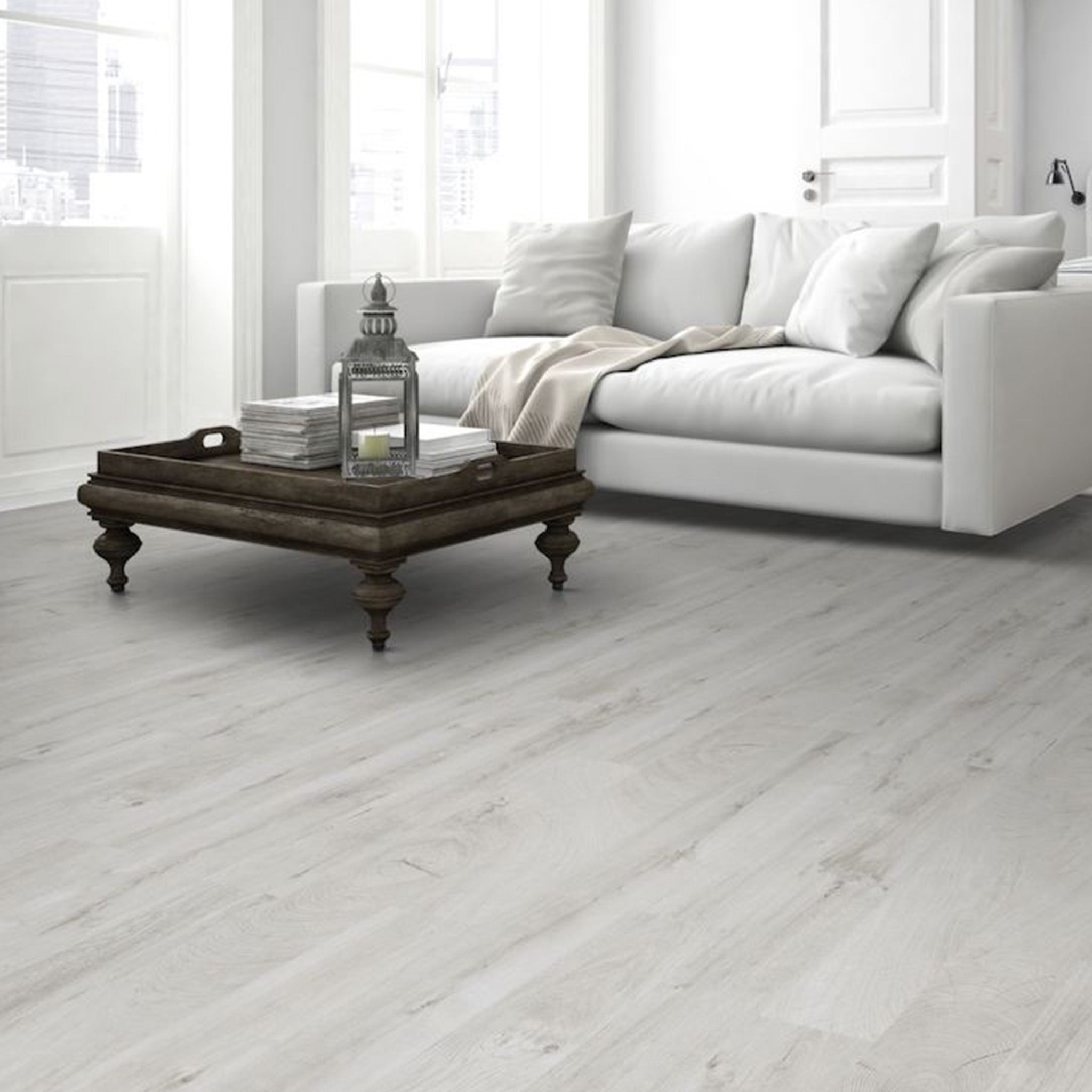 Fresco Snow 8mm Straight Laminate - Floor Street