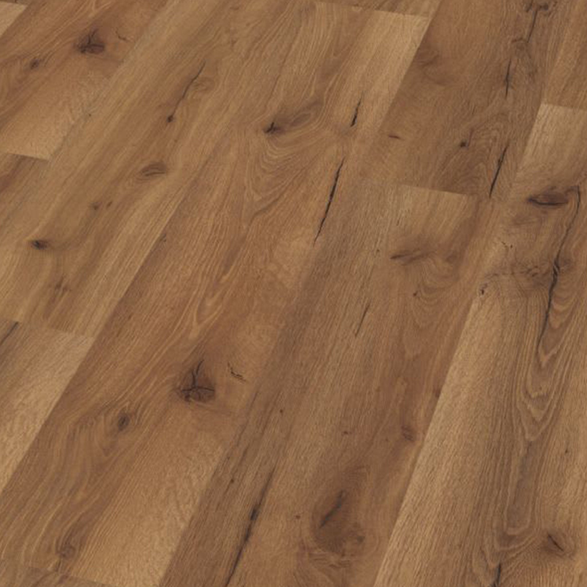 Heritage Oak 12mm Senior Straight Laminate - Floor Street