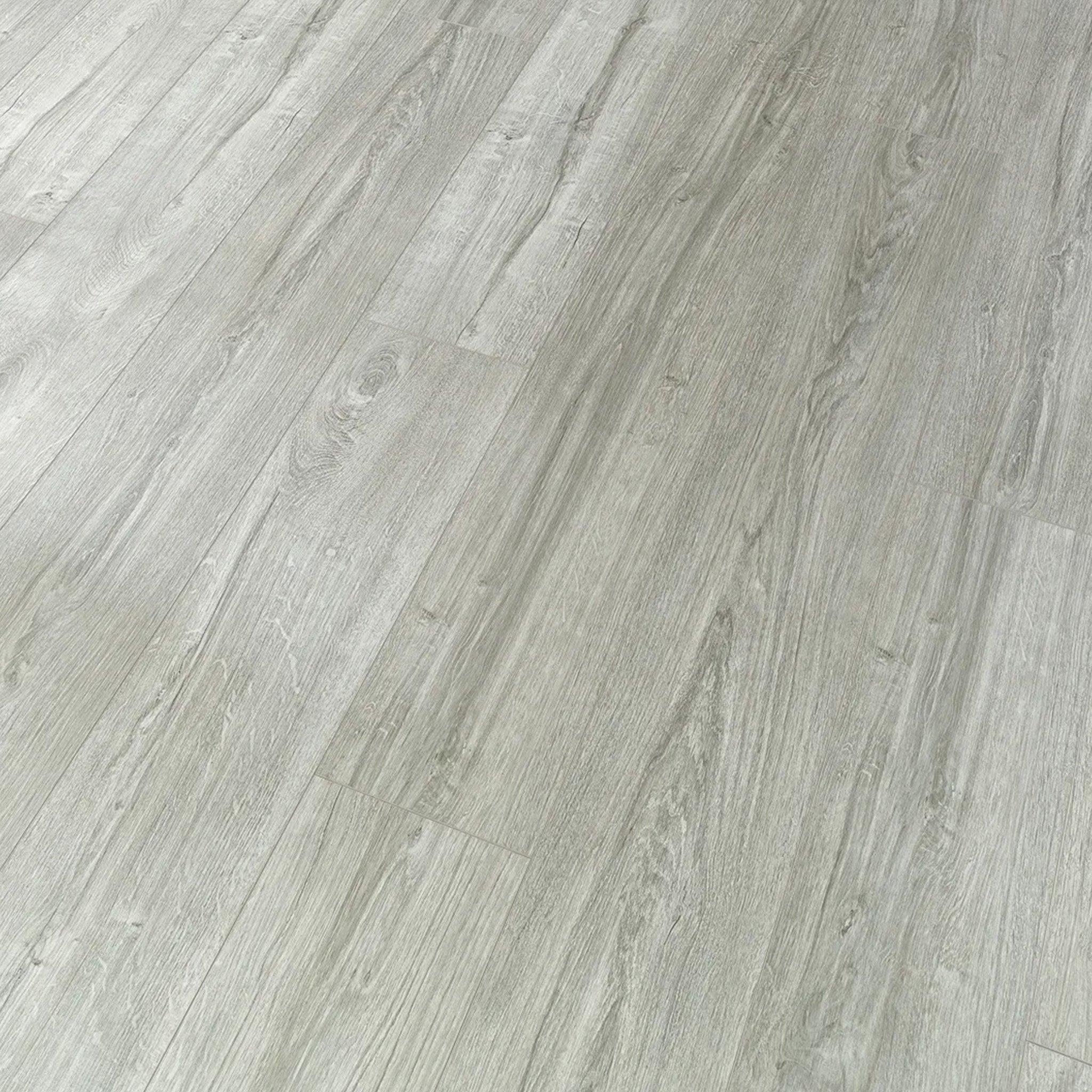 Hydro Loc Light Grey 6mm Straight Waterproof Click Vinyl - Floor Street