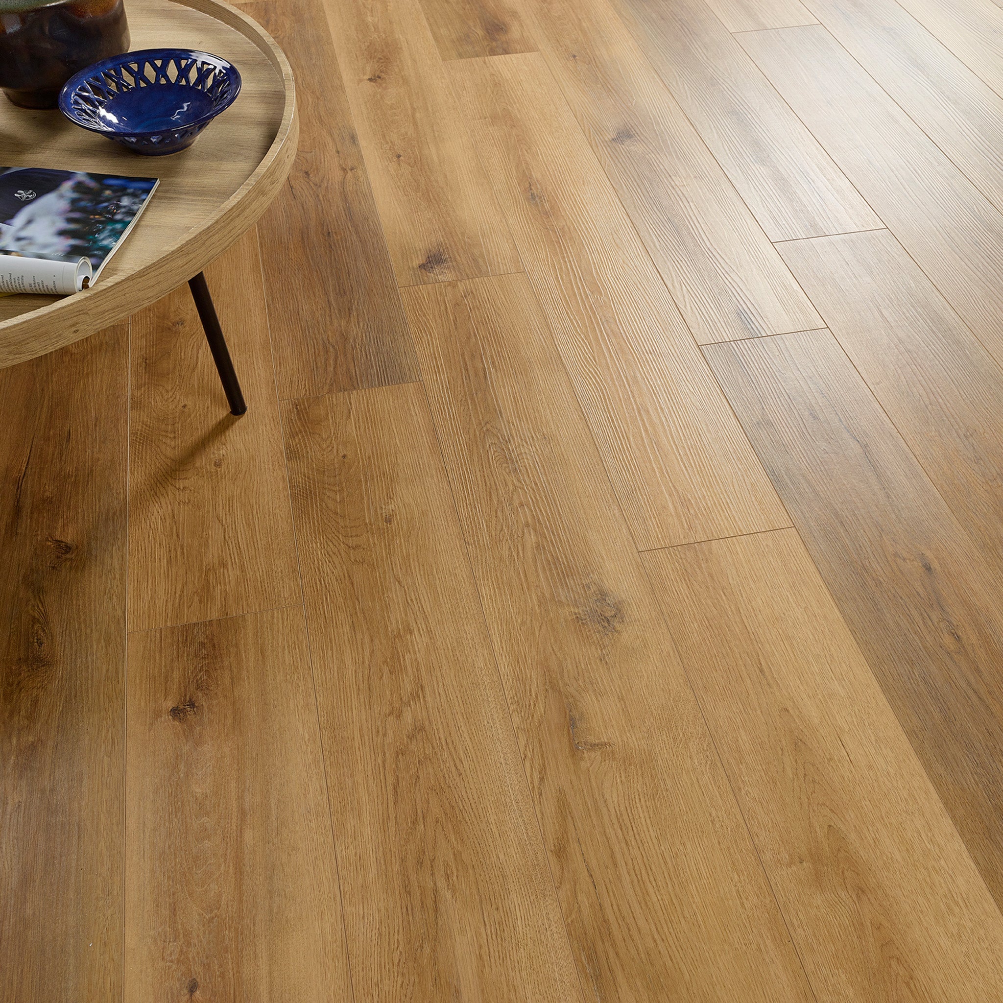 Hydro Loc Warm Oak 6mm Straight Waterproof Click Vinyl - Floor Street