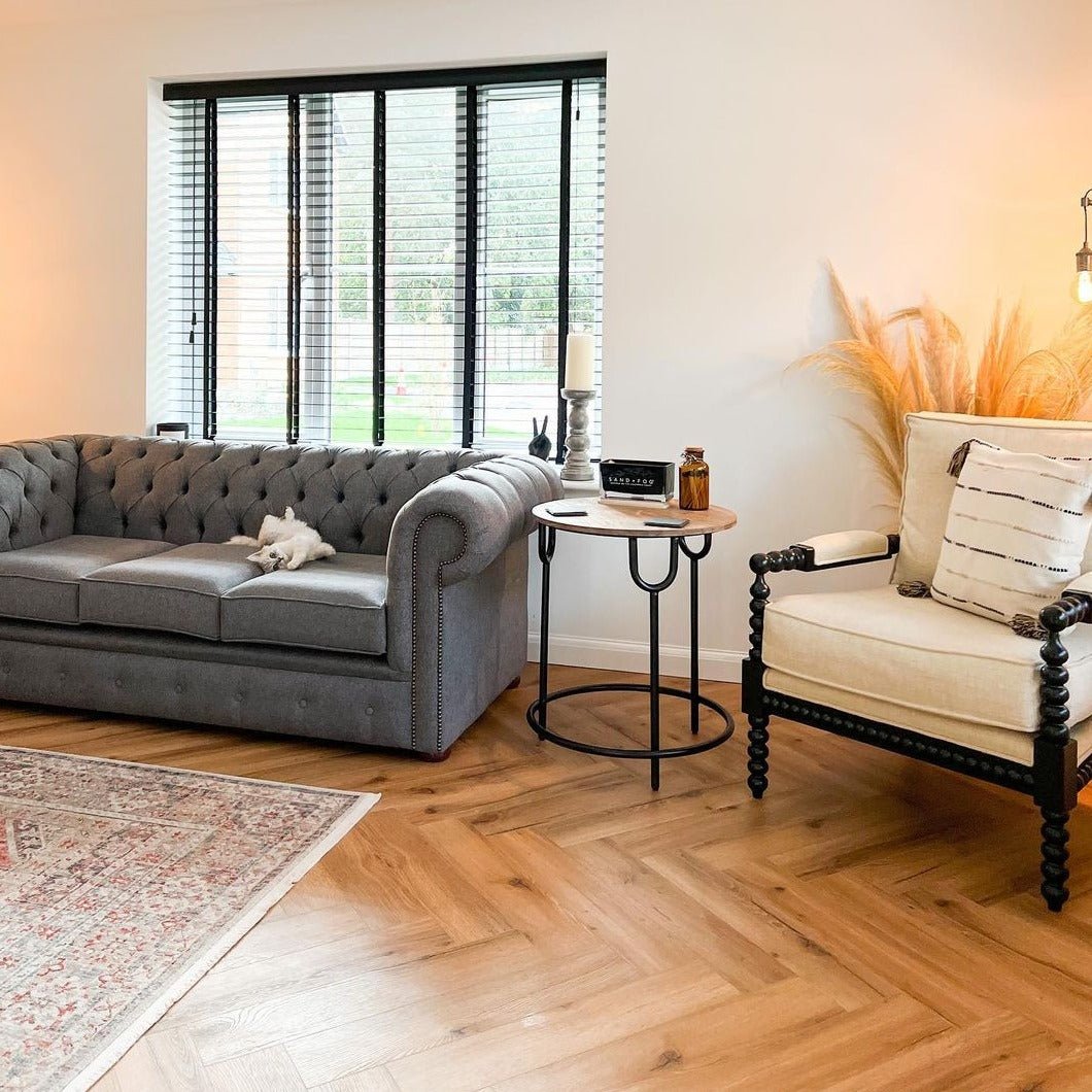 Ikura Oak Herringbone Waterproof Click Vinyl - Floor Street