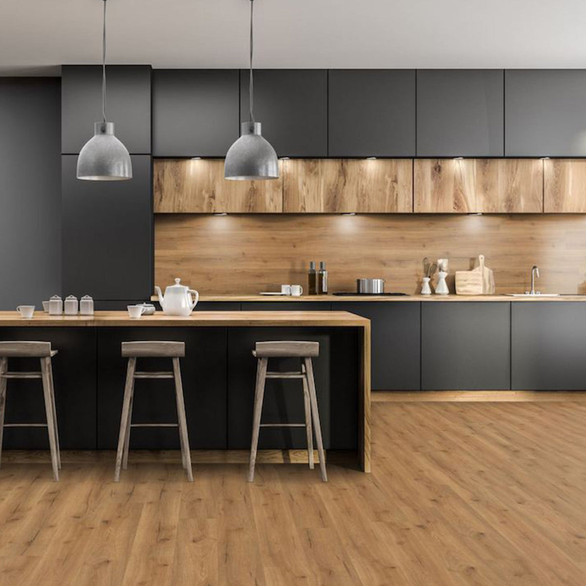 Ikura Oak Straight Waterproof Click Vinyl - Floor Street