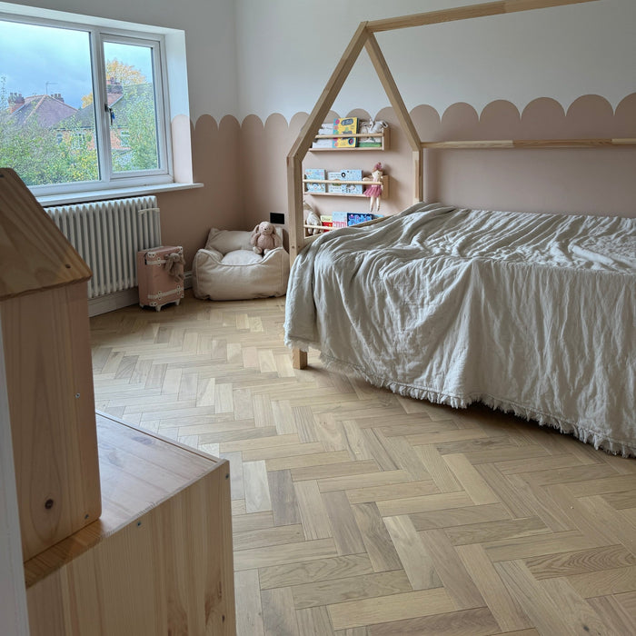 London Oak Herringbone Engineered Flooring | Floor Street