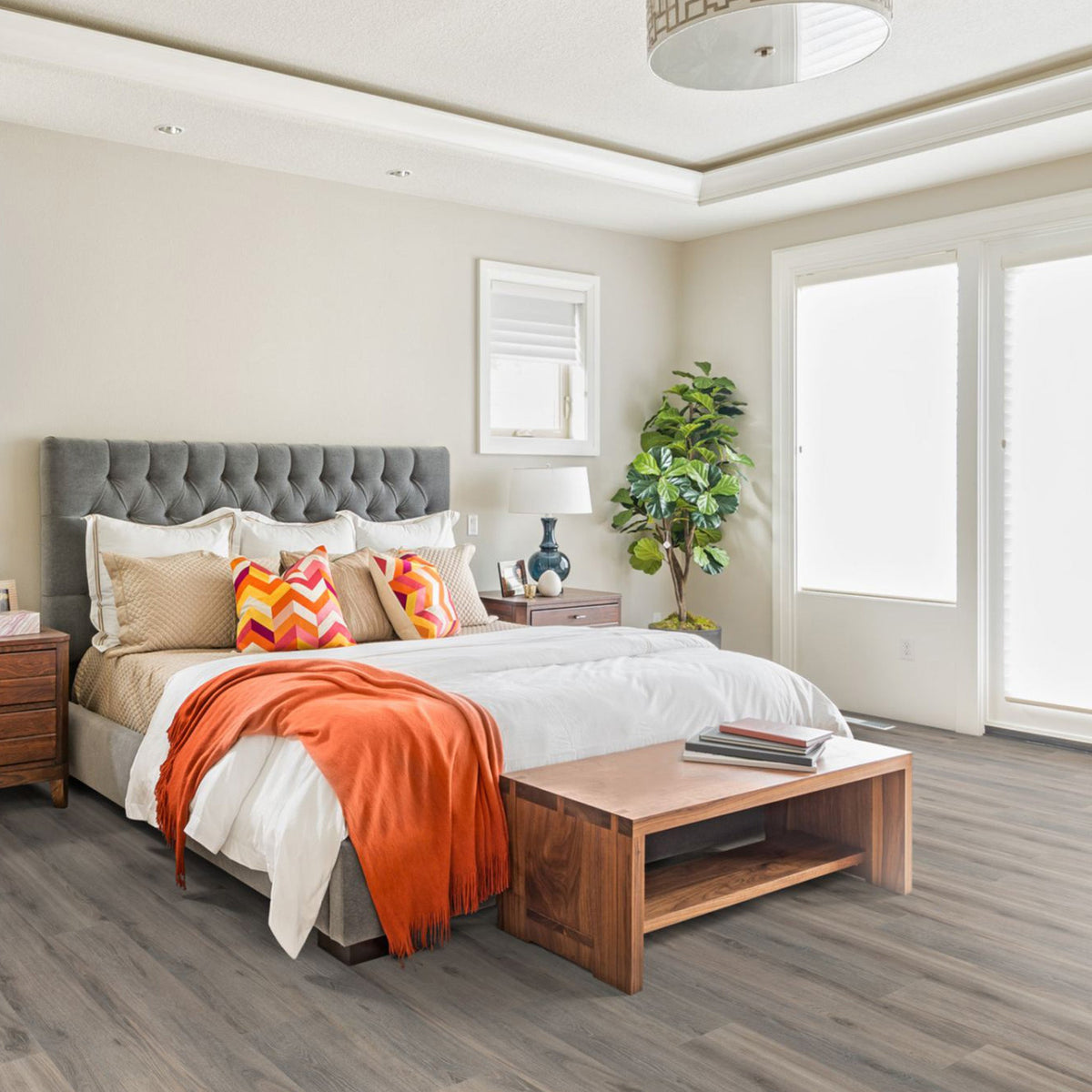 Midnight Oak 12mm Straight Laminate - Floor Street
