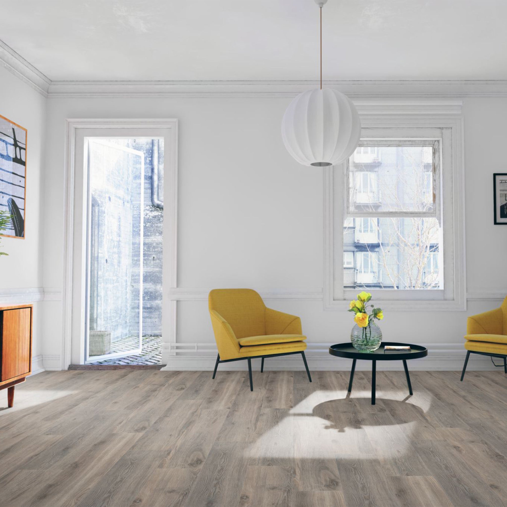 Midnight Oak 12mm Straight Laminate - Floor Street