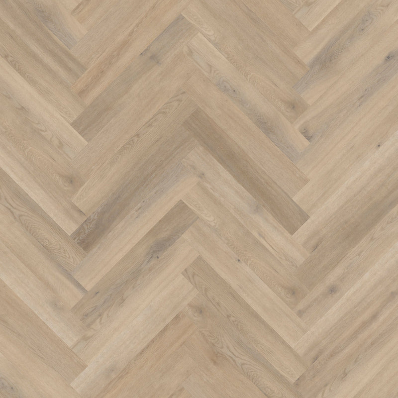 Naked Blond Oak 2mm Herringbone Waterproof LVT - Floor Street