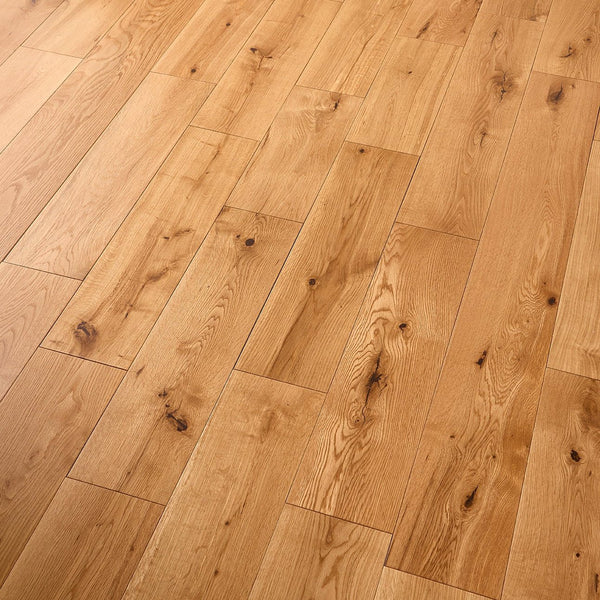 Natural Oak UV Lacquered 150mm Wide Plank