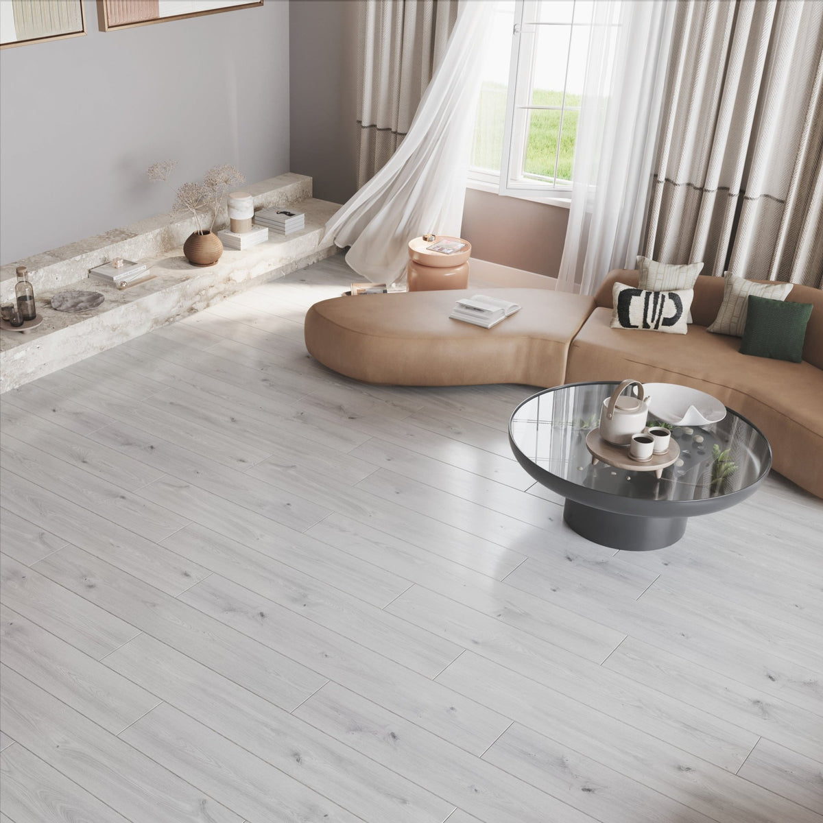 CAMPIONE Pavimento Laminato Impermeabile 8mm - Rovere Clean Oak, Made In Germany - Foto 5