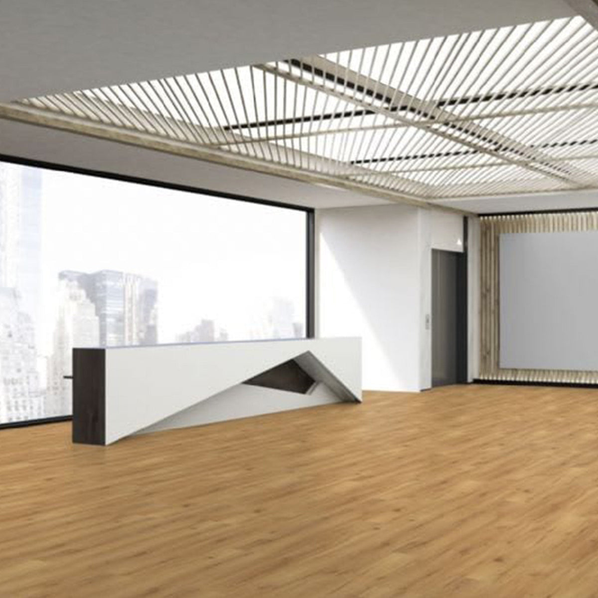 Pure Wood Oak 12mm Senior Straight Laminate - Floor Street