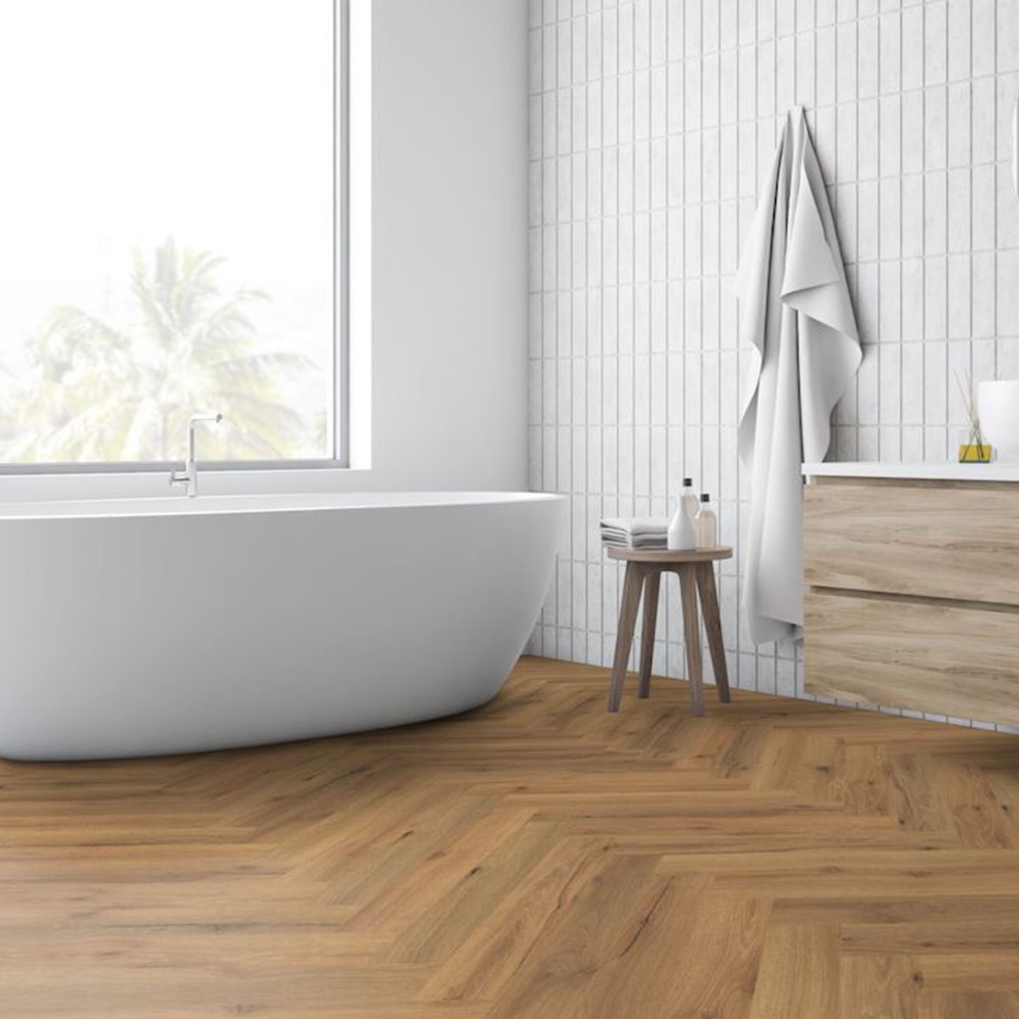 Ranch Oak 5mm Herringbone Waterproof Click Vinyl