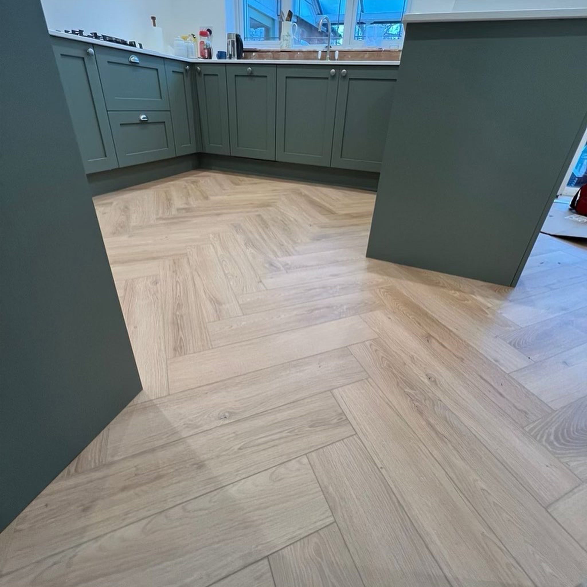 Buri Oak Herringbone Waterproof Click Vinyl