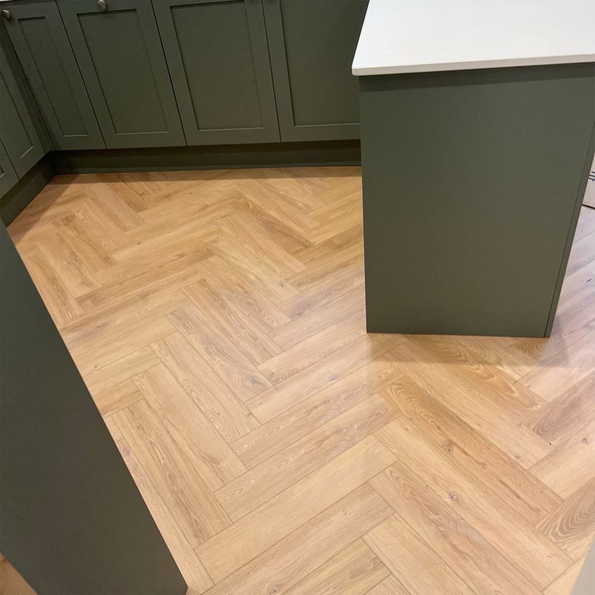 Buri Oak Herringbone Waterproof Click Vinyl