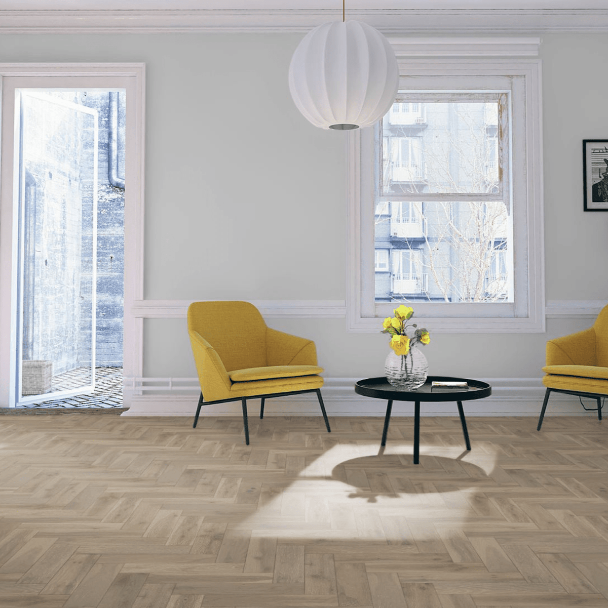 Seychelles Oak 15/4 x 90mm Herringbone Engineered - Floor Street